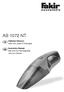 AS 1072 NT. Kullanım Kılavuzu Islak-Kuru Şarjlı El Süpürgesi. Instruction Manual Wet and Dry Rechargeable Vacuum Cleaner