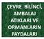 ÇEVRE BİLİNCİ, AMBALAJ ATIKLARI VE ORMANLARIN FAYDALARI