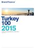 Turkey 100. Türkiye nin En Değerli Markalarının Yıllık Raporu Haziran 2015