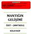 MANTIĞIN GELİŞİMİ ÖZET (MNT302U) KOLAYAOF