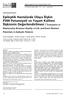 Epileptik Hastalarda Olaya liflkin P300 Potansiyeli ve Yaflam Kalitesi liflkisinin De erlendirilmesi / Evaluation of