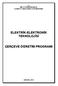 T.C. MİLLÎ EĞİTİM BAKANLIĞI Çıraklık ve Yaygın Eğitim Genel Müdürlüğü ELEKTRİK-ELEKTRONİK TEKNOLOJİSİ ÇERÇEVE ÖĞRETİM PROGRAMI