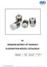 AJ AKIŞKANLAŞTIRICI JET MANUELİ FLUIDISATION NOZZLE CATALOGUE