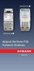 VERIFONE VX 680 VERIFONE VX 520. Akbank Verifone POS Kullanım Kılavuzu