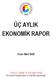 ÜÇ AYLIK EKONOMİK RAPOR