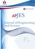 Journal of Engineering and Science