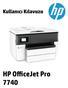 HP OfficeJet Pro 7740 Wide Format All-in- One series. Kullanıcı Kılavuzu