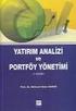 YATIRIM ANALİZİ ve PORTFÖY YÖNETİMİ - I