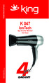 K 047 IonTech Saç Kurutma Makinesi Hair Dryer