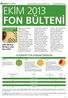 EKİM 2013 FON BÜLTENİ