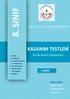 8. SINIF KAZANIM TESTLERİ 1.SAYI. Ar-Ge Birimi Çalışmasıdır ŞANLIURFA İL MİLLİ EĞİTİM MÜDÜRLÜĞÜ DİZGİ & TASARIM İBRAHİM CANBEK MEHMET BOZKURT