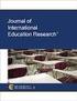 International Online Journal of Educational Sciences, 2017, X (X), X -X. International Online Journal of Educational Sciences