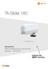 TA-Slider 160. Aktüatörler Dijital konfigürasyonlu oransal itme aktüatör 160/200 N
