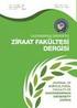 Gaziosmanpaşa Üniversitesi Ziraat Fakültesi Dergisi. Journal of Agricultural Faculty of Gaziosmanpasa University