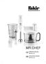 MR.CHEF. Kullanma k lavuzu Blender set. Instructions manuel Blender seti