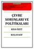 ÇEVRE SORUNLARI VE POLİTİKALARI