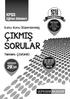 ÇIKMIŞ SORULAR Tamamı Çözümlü