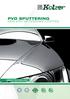 PVD SPUTTERING. Cr 3+ Cr 6+ GREEN TECHNOLOGY NEW ERA OF CHROME COATING