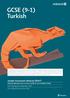 GCSE (9-1) Turkish. Sample Assessment Materials DRAFT