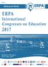 ERPA 2017 BOOK OF ABSTRACTS. Budapest / Hungary May All rights reserved. The ideas published in the book belong to the authors