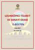 UZUNKÖPRÜ TİCARET VE SANAYİ ODASI E-BÜLTEN. Ocak 2017 YIL 2 SAYI 25