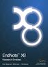 EndNote X8. Research Smarter. Hızlı Başvuru Kılavuzu Windows. ipad uygulamasını indirmeyi unutmayın