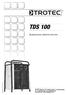 TDS 100. TR Kullanım kılavuzu - Elektrikli hava ısıtma cihazı