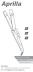 instruction manuel user manual kullanma kılavuzu AHS si 1 Arada Saç Düzleştirici ve Bukle Maşası 2 in 1 Straightener & Curling Iron