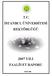 T.C. İSTANBUL ÜNİVERSİTESİ REKTÖRLÜĞÜ 2007 YILI FAALİYET RAPORU