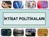 İKTİSAT POLİTİKALARI