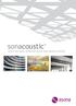 sonacoustic Derzsiz, düz yüzeyli ve dekoratif akustik yüzey kaplama çözümleri