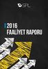 2016 FAALİYET RAPORU