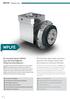 WPLFE. WPLFE Economy Line. The shortest right angle planetary gearbox with flange output shaft and maximum torsional stiffness