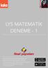 LYS MATEMATİK DENEME - 1