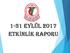 1-31 eylül 2017 ETKİNLİK RAPORU