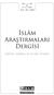 TURKISH JOURNAL OF ISLAMIC STUDIES