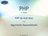 PHP 2. Hafta. PHP de Kod Akışı. Algoritmik Düşünebilmek.