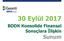 30 Eylül Ç17 BDDK Konsolide Finansal Sonuçlara İlişkin Sunum