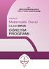 T.C. MİLLÎ EĞİTİM BAKANLIĞI Talim ve Terbiye Kurulu Başkanlığı. İlkokul. Matematik Dersi. (1, 2, 3 ve 4. SINIFLAR) ÖĞRETİM PROGRAMI