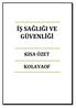 İŞ SAĞLIĞI VE GÜVENLİĞİ