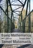 Basic Mathematics. Sezgin Sezer. Neil Course. Temel Matematik