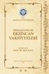ERZİNCAN VAKFİYYELERİ