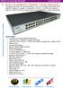 CLR-SWT-2412F # 24Port Gigabit RJ45 + 8Port Gigabit SFP + 4Port 10GE SFP+ Ethernet Omurga Switch L3