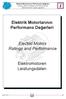 Elektrik Motorlarının Performans Değerleri. Electric Motors Ratings and Performance. Elektromotoren Leistungsdaten