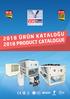 2018 ÜRÜN KATALOĞU 2018 PRODUCT CATALOGUE