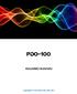 PDO-100 KULLANICI KLAVUZU