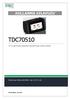 TDC70510 KULLANMA KILAVUZU. Elektrosan Elektronik Müh. San. Ve Tic. Ltd. TÜR TDC70510 V01 10/17