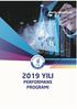 BARTIN ÜNİVERSİTESİ 2019 YILI PERFORMANS PROGRAMI