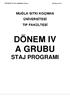 DÖNEM IV A GRUBU STAJ PROGRAMI