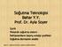 Soğutma Teknolojisi Bahar Y.Y. Prof. Dr. Ayla Soyer